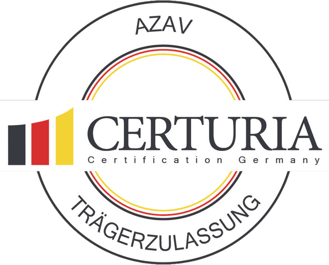 Siegel Certuria Certification Germany, AZAV Trägerzulassung